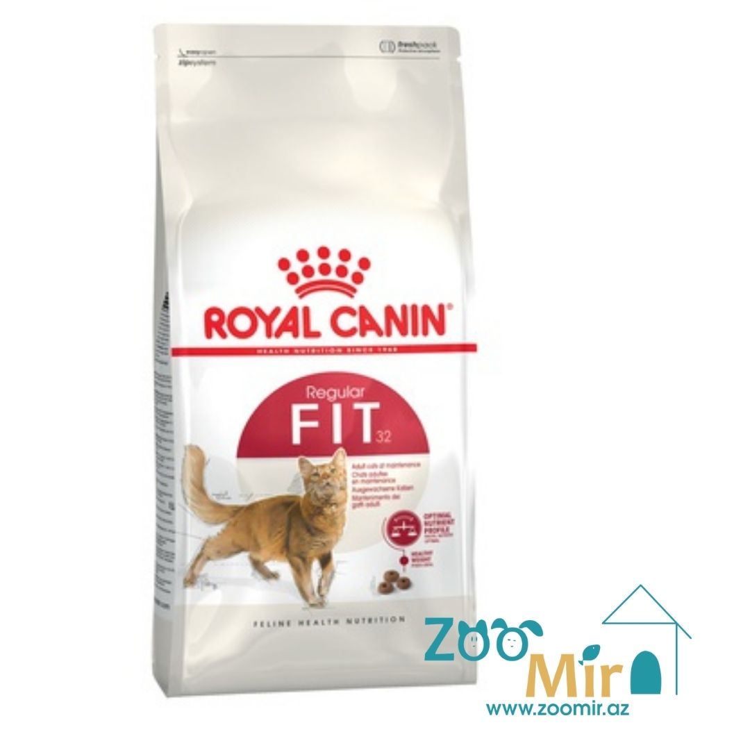 Royal Canin Feline Health Nutrition Regular Fit-32, сухой корм для кошек, живущих в помещении и редко бывающих на улице, 15 кг (цена за 1 мешок)