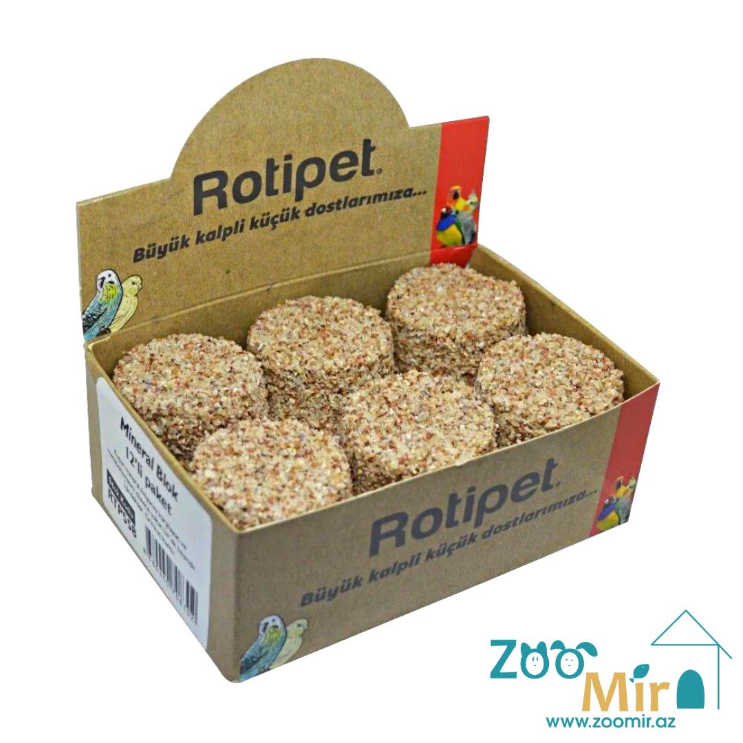 Rotipet, минеральный блок для птиц, 60 гр. (цена за 1 минеральный камень)