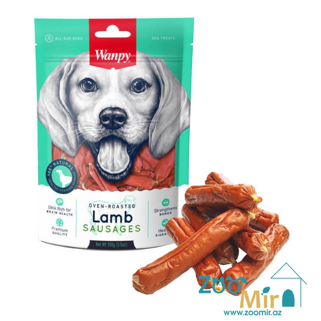 Wanpy Lamb Sausages, баранья сосиска, 100 гр
