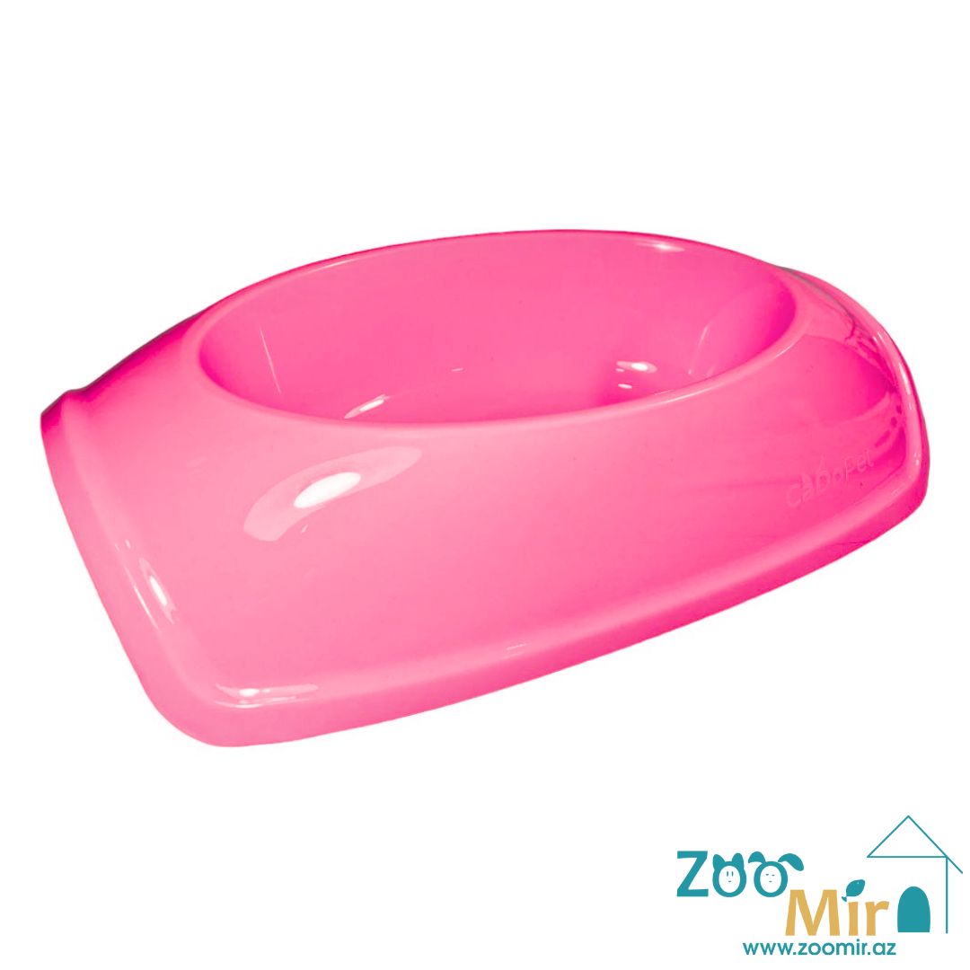 CadoPet, миска пластиковая овальной формы для собак средних пород, 1 л  (цвет: розовый)