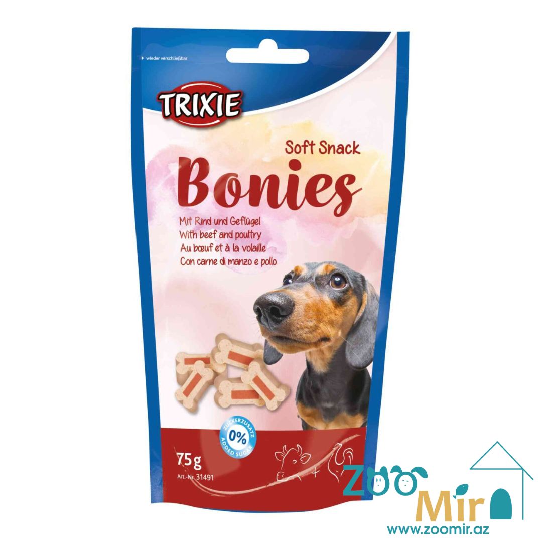 Trixie Soft Snack Bonies, мягкие снеки для дрессуры собак, 75 гр.