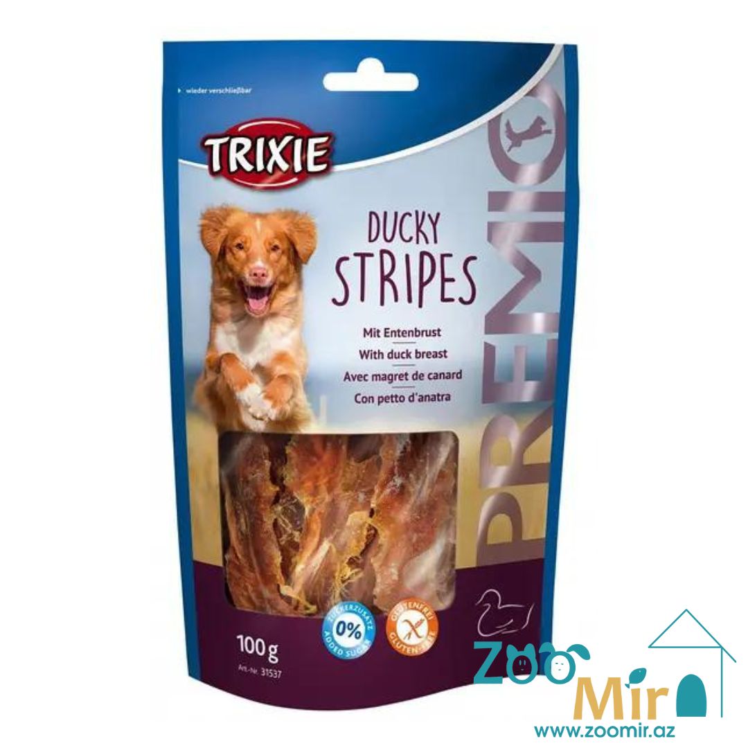 Trixie Premio Duck Stripes, лакомство для собак с филе утки, 100 гр.