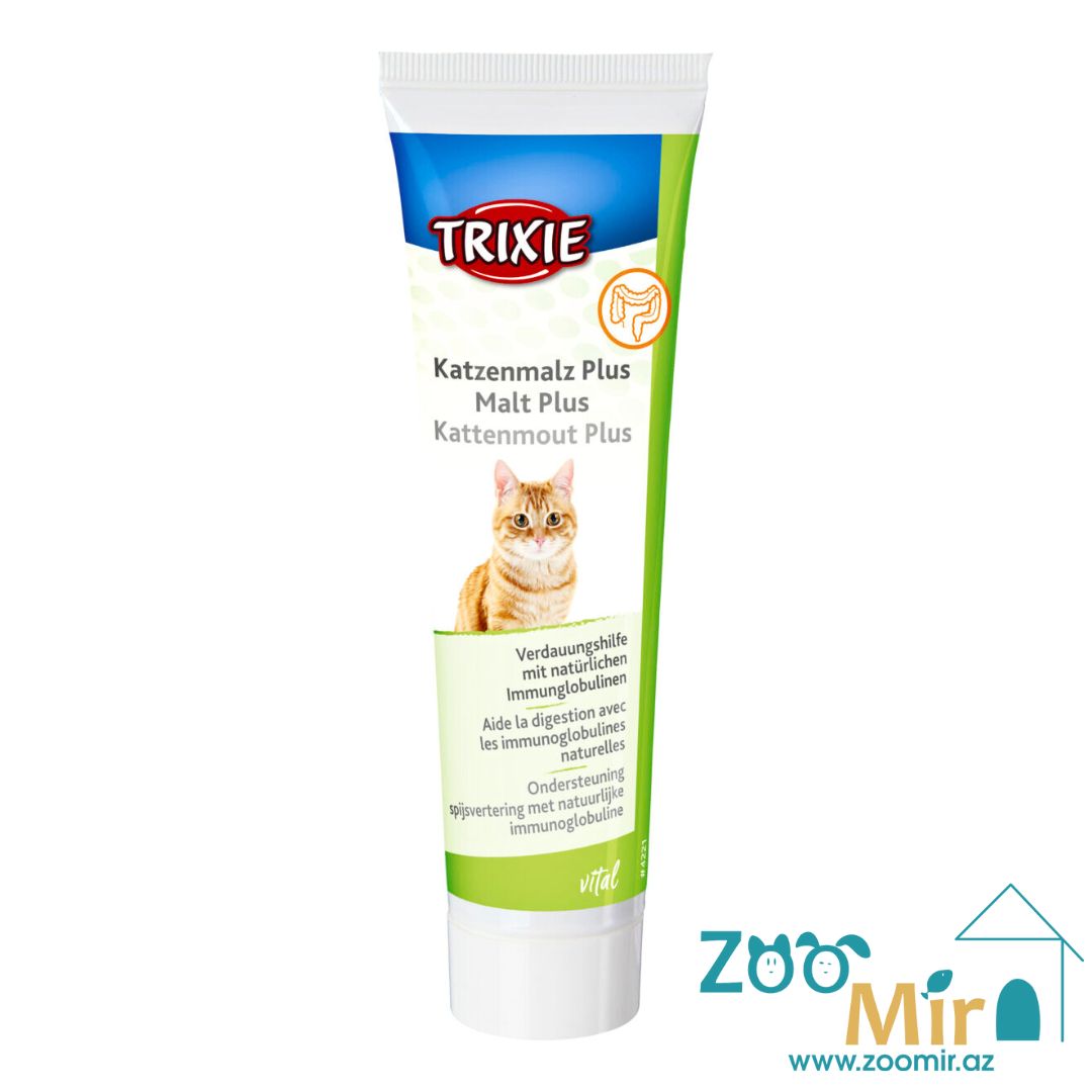 Trixie Malt Plus "Pro Immun", паста для выведения шерсти с иммуноглобулином и пробиотиками, для кошек, 100 гр