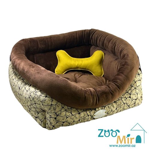 ZooMir, модель "Диван 1", для мелких пород собак и кошек, 50х50х25 см (цвет: коричневый)