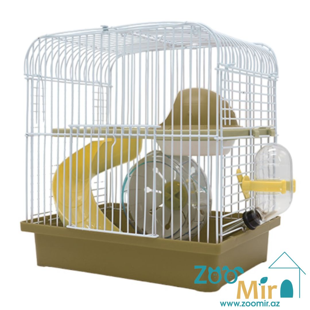 Fantasic Hamster Cage,  клетка для хомяков, 23х17х24 см (модель: 156)(цвет: кофейный)