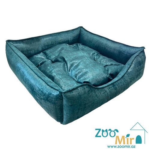 Zoomir, лежак для средних пород собак, 75x75x22 см (цвет: зеленый 1)
