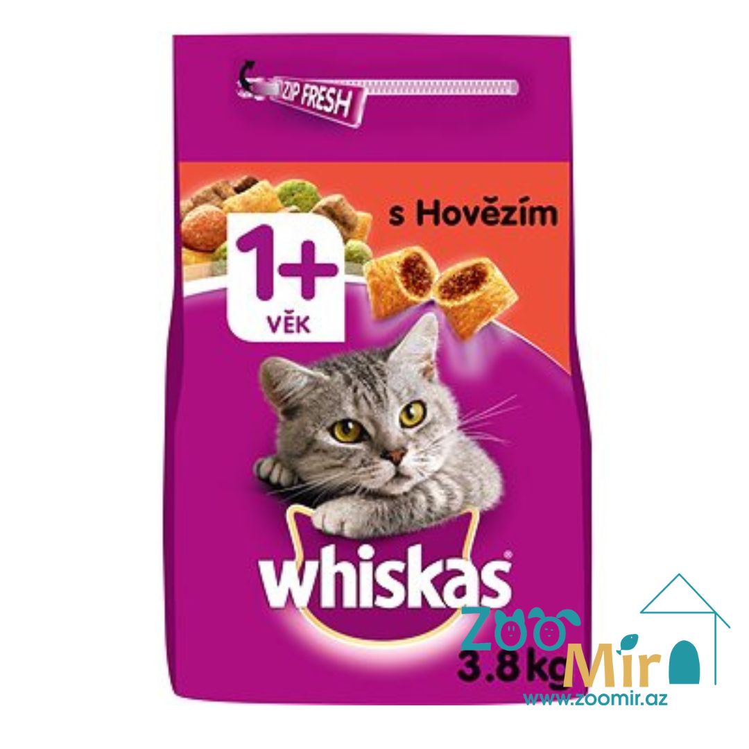 Whiskas, сухой корм для взрослых кошек с говядиной, на развес (цена за 1 кг)