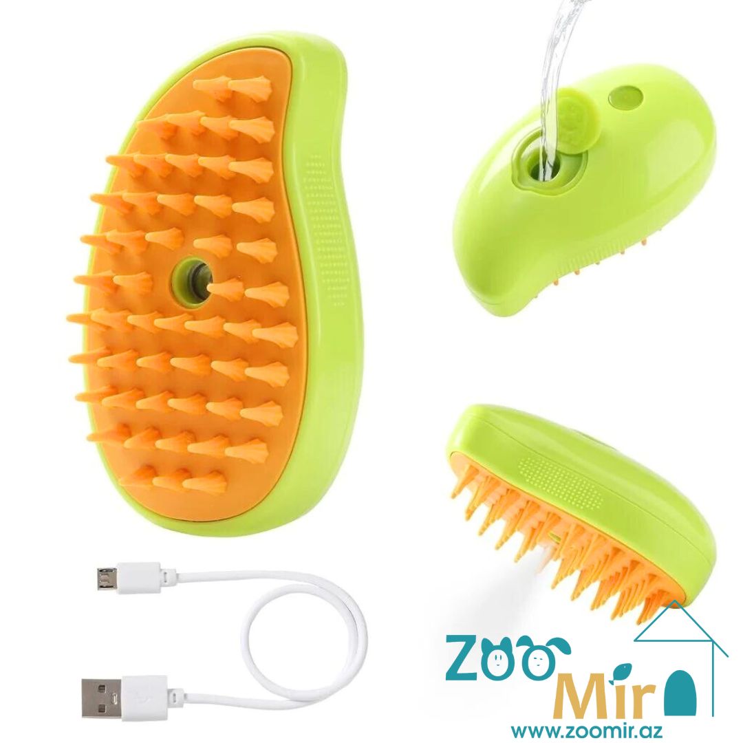 Pet Brush,  паровая массажная щетка для собак и кошек, 12х7х4.5 см