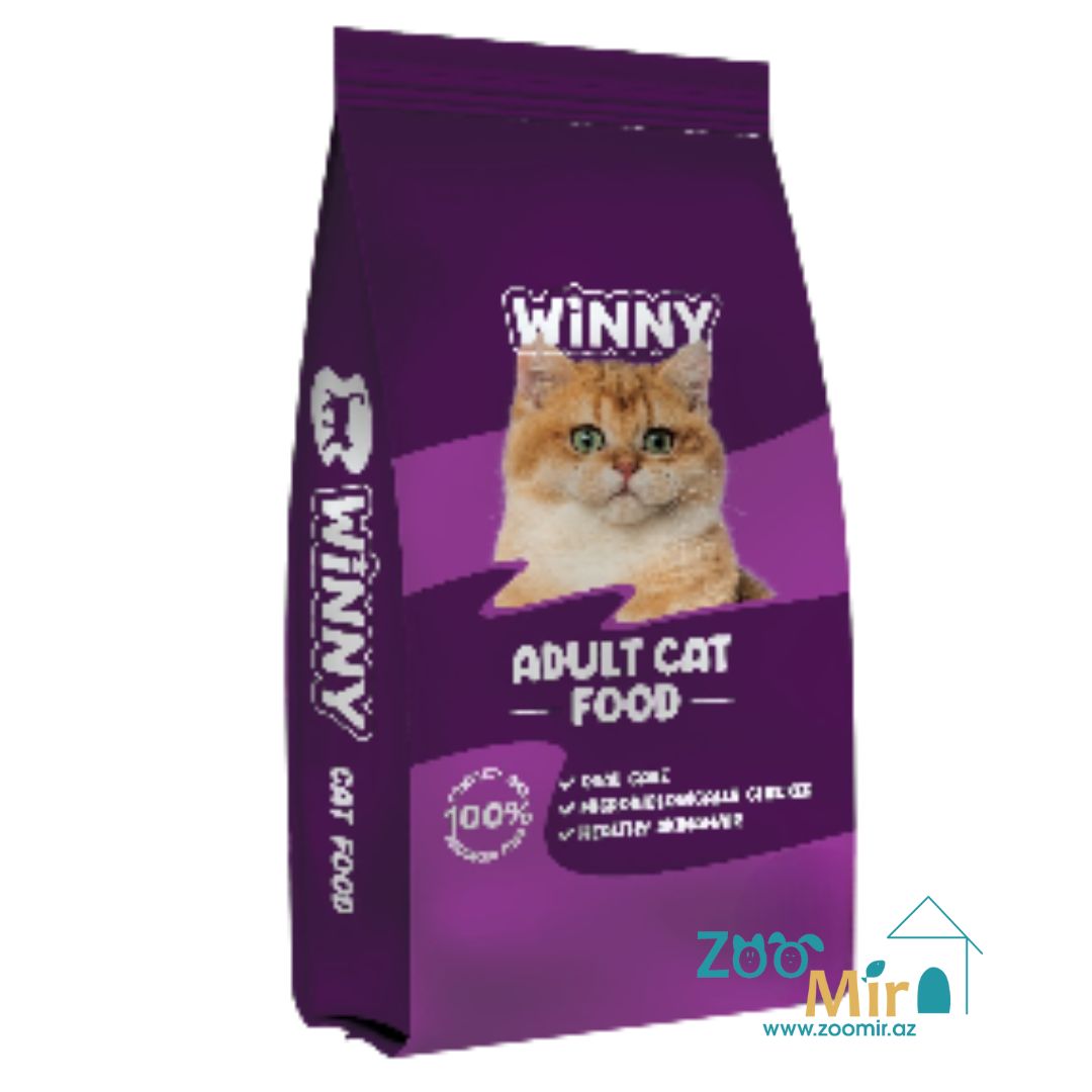 Winny Adult Cat, полнорационный сухой корм для взрослых кошек, 2 кг (цена за 1 пакет)