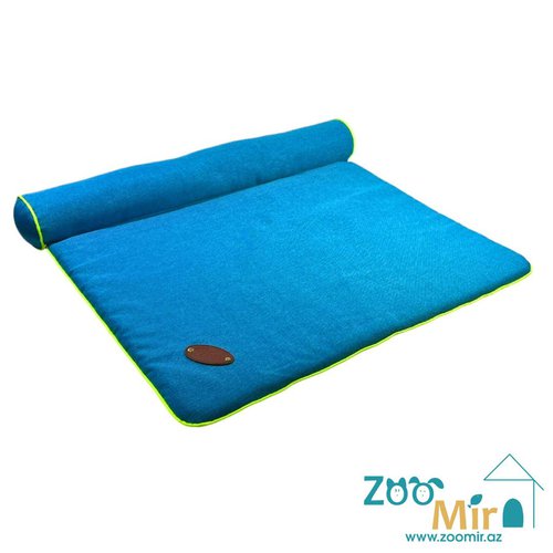 Zoomir, лежак-матрасик, для мелких пород собак и кошек, 62х52х8 см (цвет: синий)