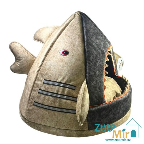 Zoomir, модель "Акула", для мелких пород собак и кошек, 60х60х55 см (цвет: кофейный)