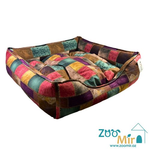 Zoomir, лежак для средних пород собак, 75x75x22 см (цвет: цветной)