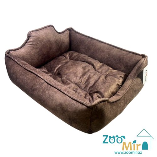 Zoomir, лежак для мелких и средних пород собак, 70х55х18 см (цвет: коричневый)