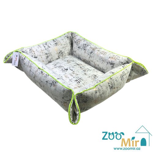 Zoomir, лежак-матрасик трансформер для мелких пород собак и кошек, 60x45x18 см (цвет: белый)