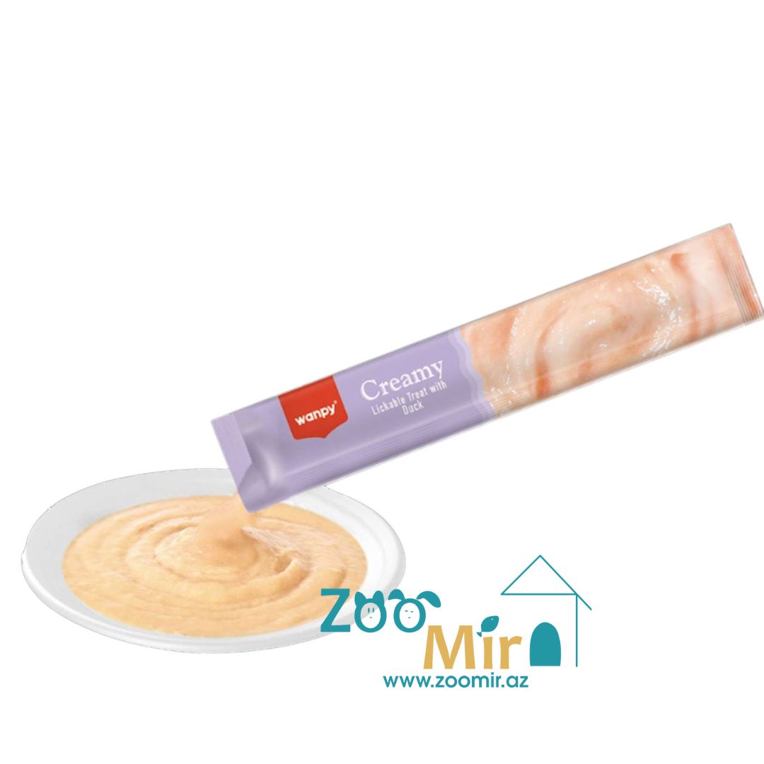 Wanpy Creamy, крем для собак с уткой, 14 гр