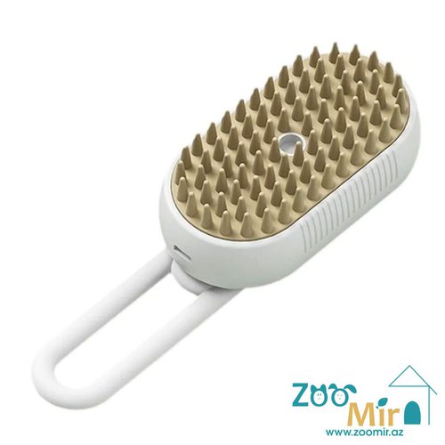 Pet Brush,  паровая массажная щетка для собак и кошек, 12х7х4.5 см (выпускается в разных цветах)(цена за 1 шт.)