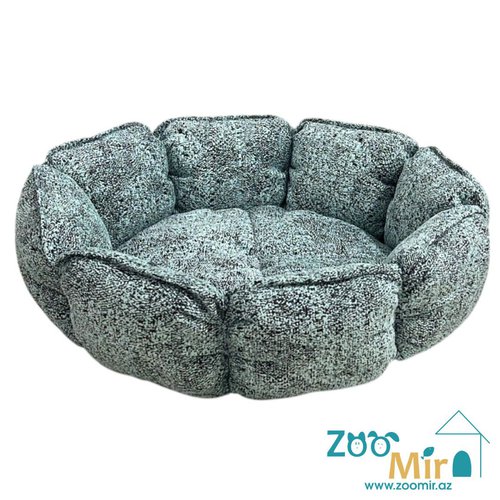 Zoomir, модель "Ромашка" для мелких пород собак и кошек, 50х50х16 см (размер М)(цвет: голубой)