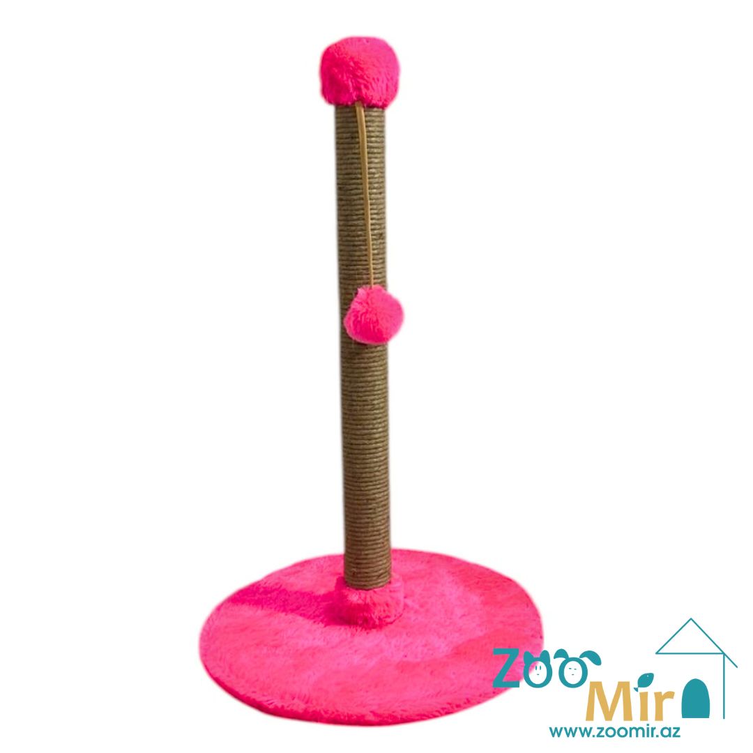 Zoomir, когтеточка с круглым основанием, для котят и кошек, 72х40х40 см (размер: L)(цвет: розовый)