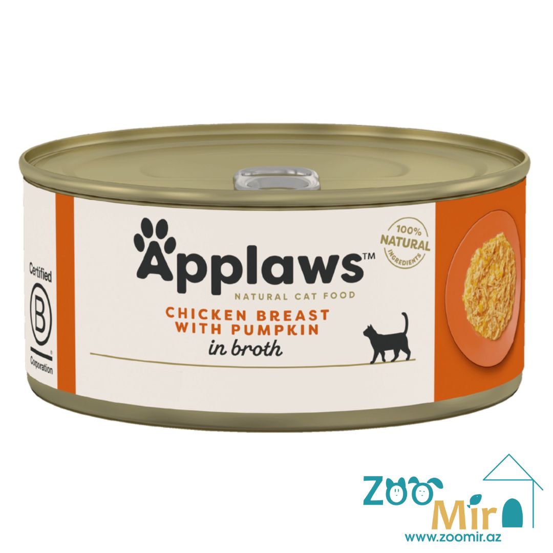 Applaws Natural Cat Food, консервы для кошек со вкусом куриной грудки и тыквы, 70 гр