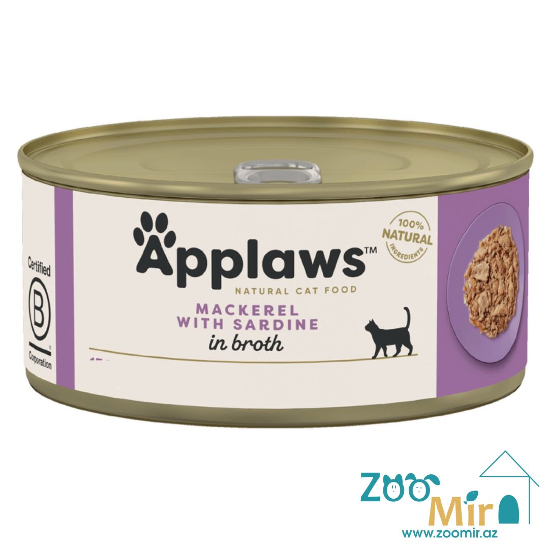Applaws Natural Cat Food, консервы для кошек со вкусом макрели и сардин, 70 гр