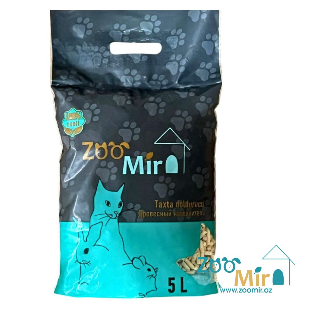 ZooMir, универсальный древесный наполнитель, 5л