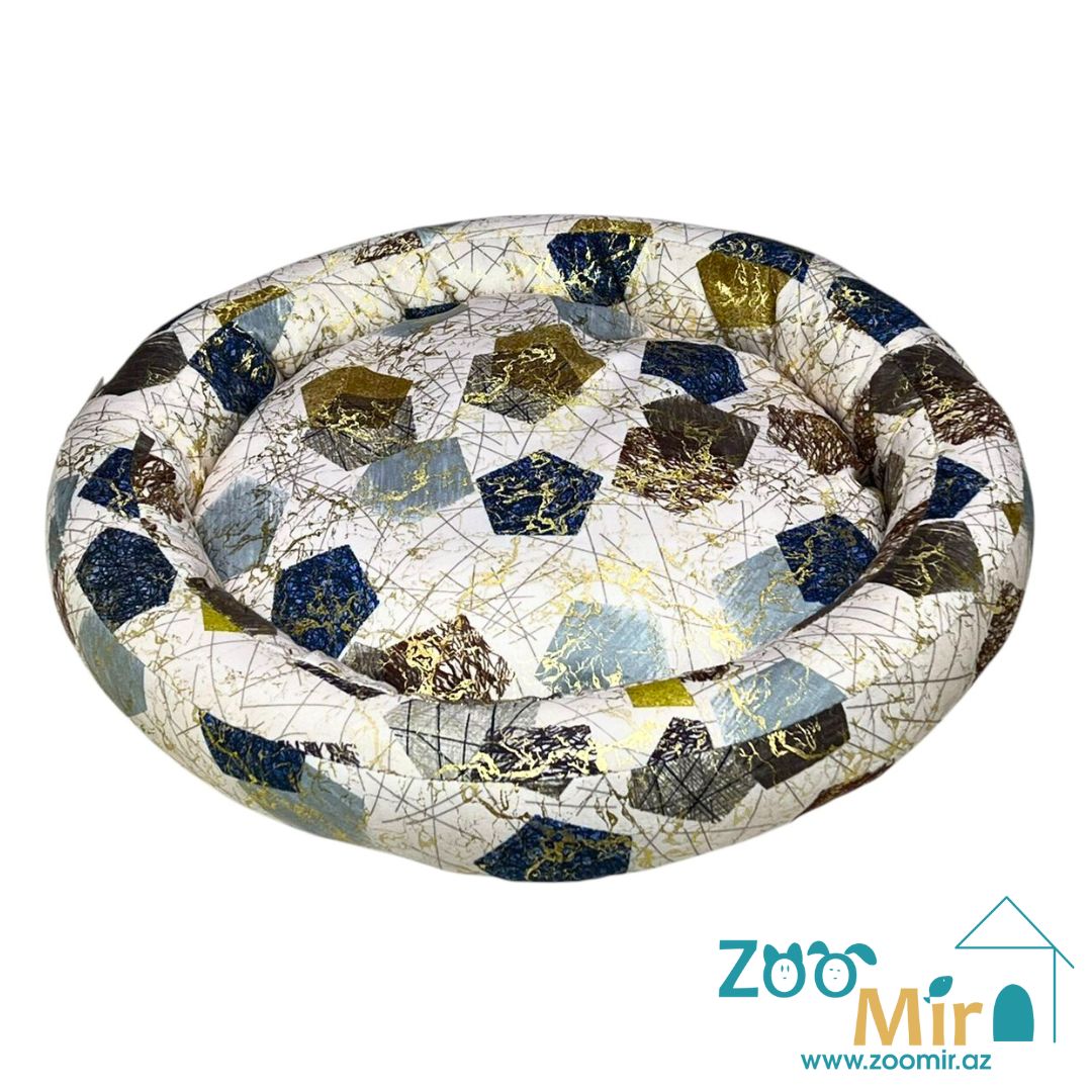 Zoomir, лежак для мелких пород собак и кошек, 52x52x8 см (размер S) (цвет: ромб)