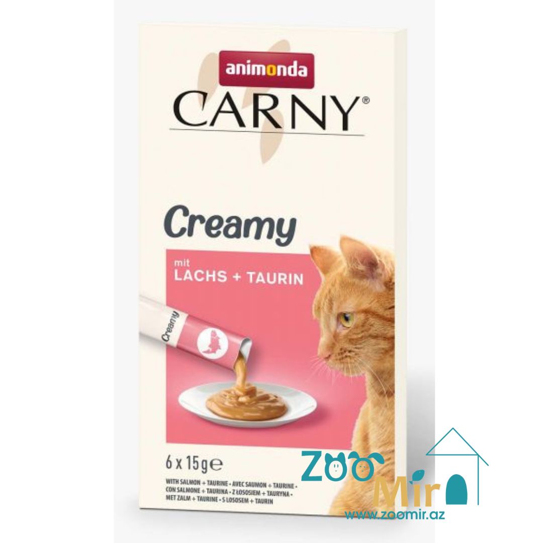 Animonda Snack Carny Cat Cream, крем для кошек с  лососем и таурином, 15 гр.  (цена за 1 палочку)