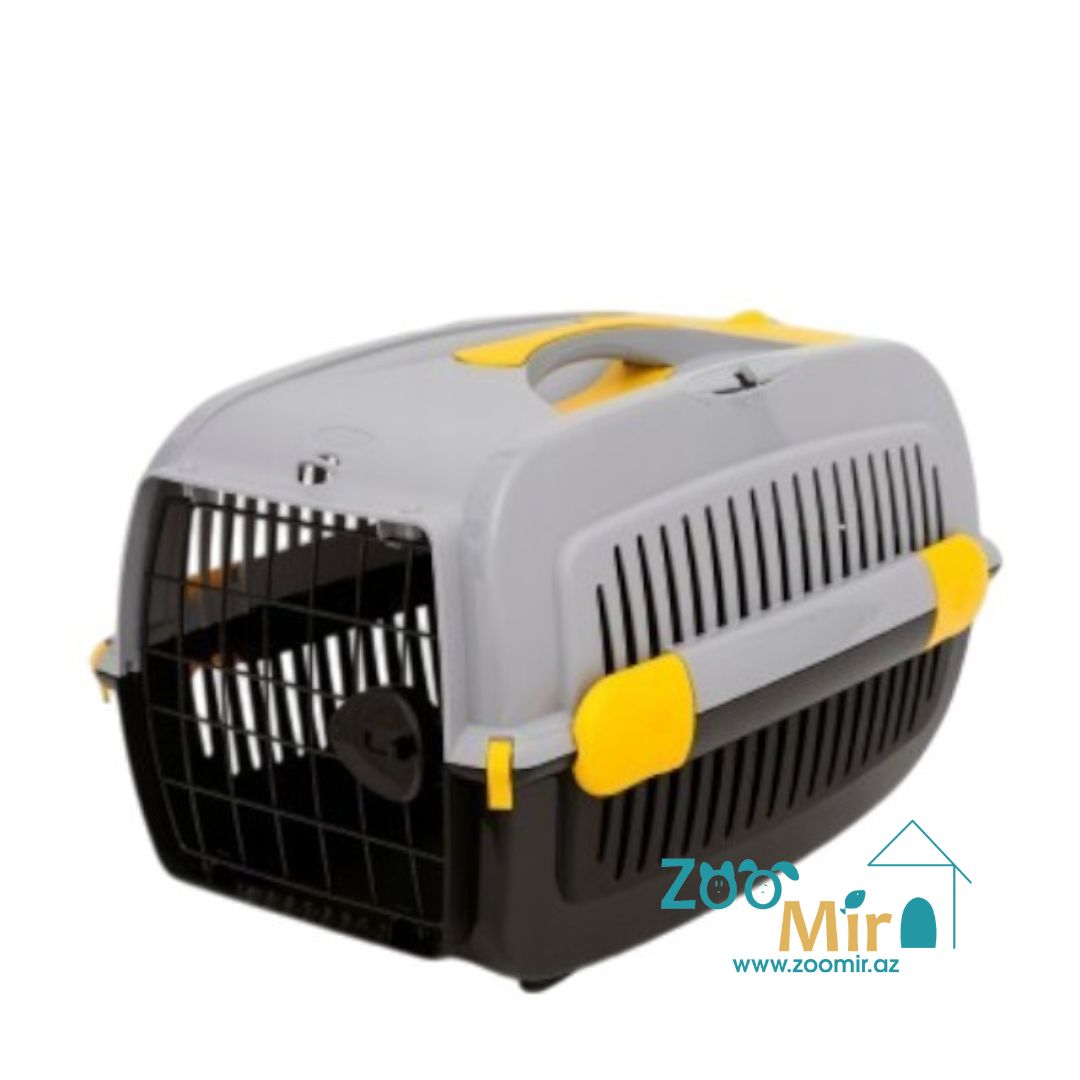 Comfy by Aquael Cosmos, переноска для малых и средних пород собак, котят и кошек, 58,5х38х38 см (цвет креплений желтый)