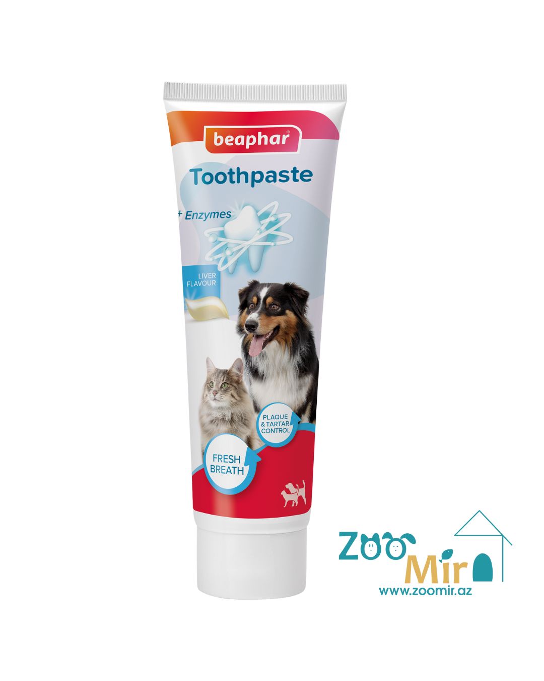 Beaphar, зубная паста со вкусом печени, для кошек и собак, 100 гр.