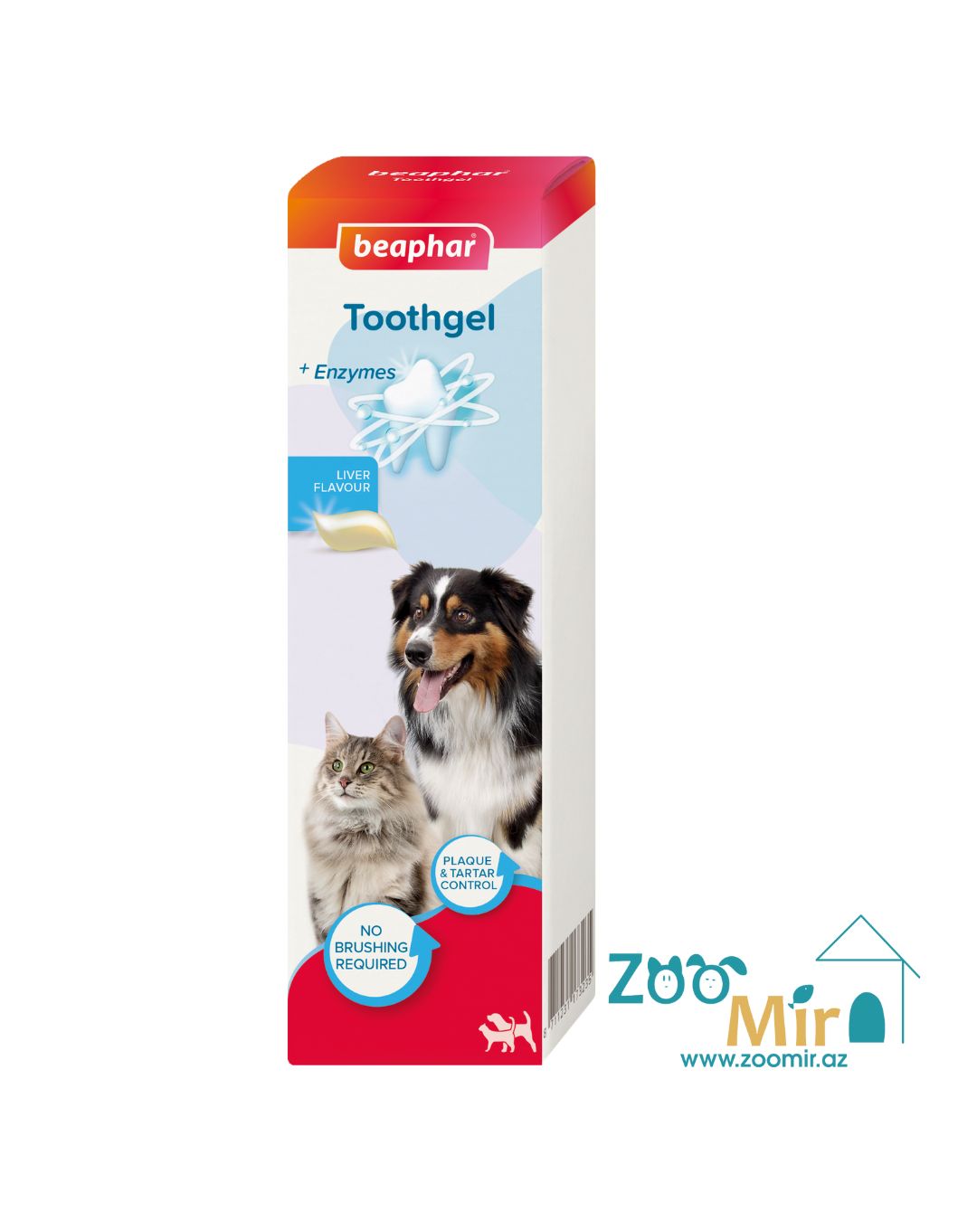 Beaphar, зубной гель со вкусом печени для кошек и собак, 100 гр