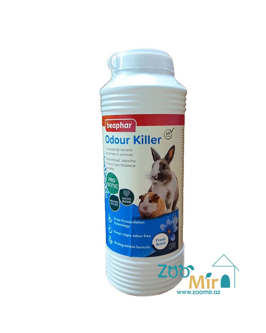 Beaphar, ликвидатор запаха для клеток и загонов, для грызунов, 600 гр