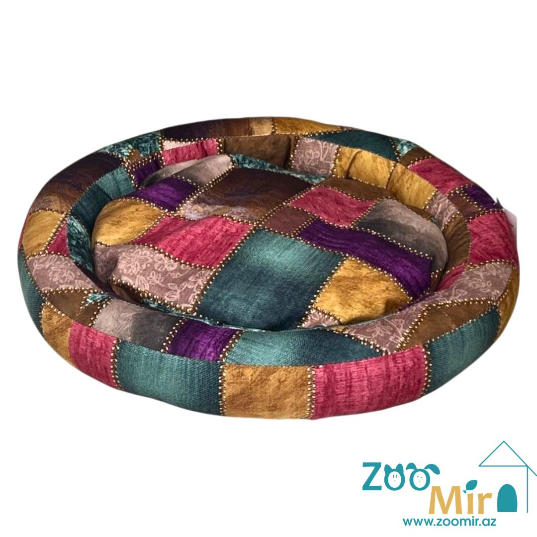 Zoomir, лежак для мелких пород собак и кошек, 52x52x8 см (размер S) (цвет: разноцветный)