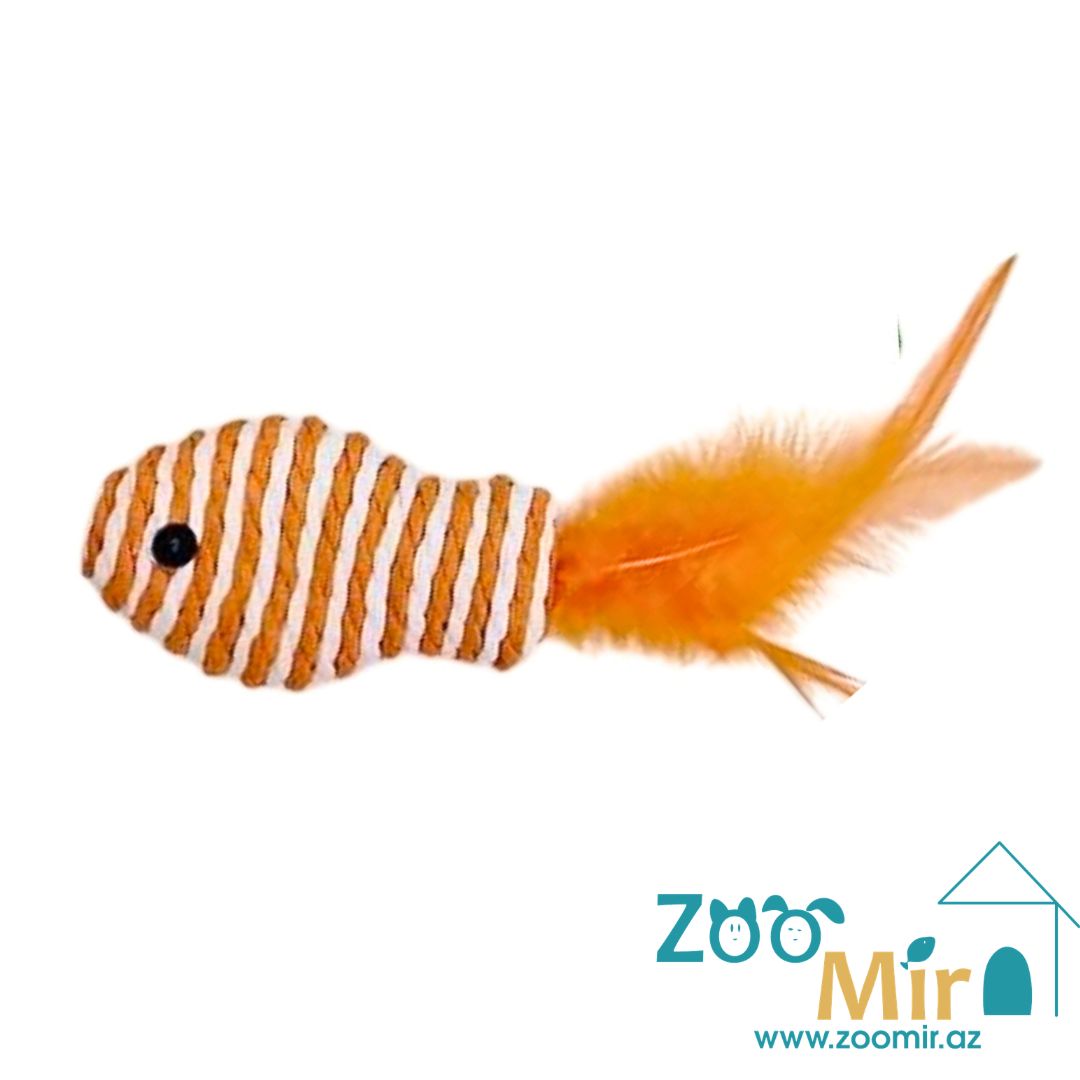 Pet Accessories, игрушка в форме "Рыбки", для котят и кошек (цвет: оранжевый) (цена за 1 игрушку)