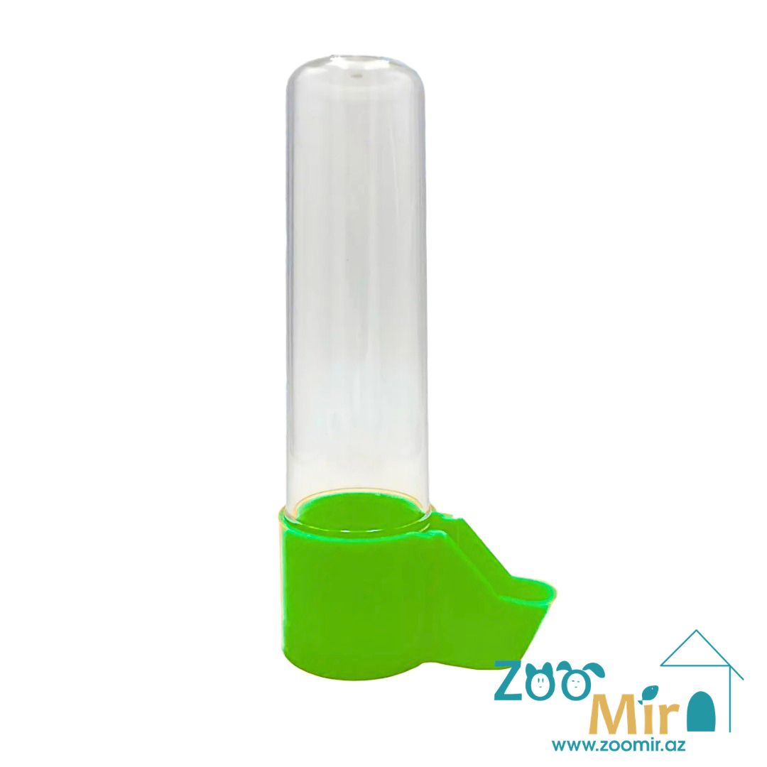 ZMOO, поилка для волнистых попугаев и мелких птиц, 125 мл (цвет: зеленый)