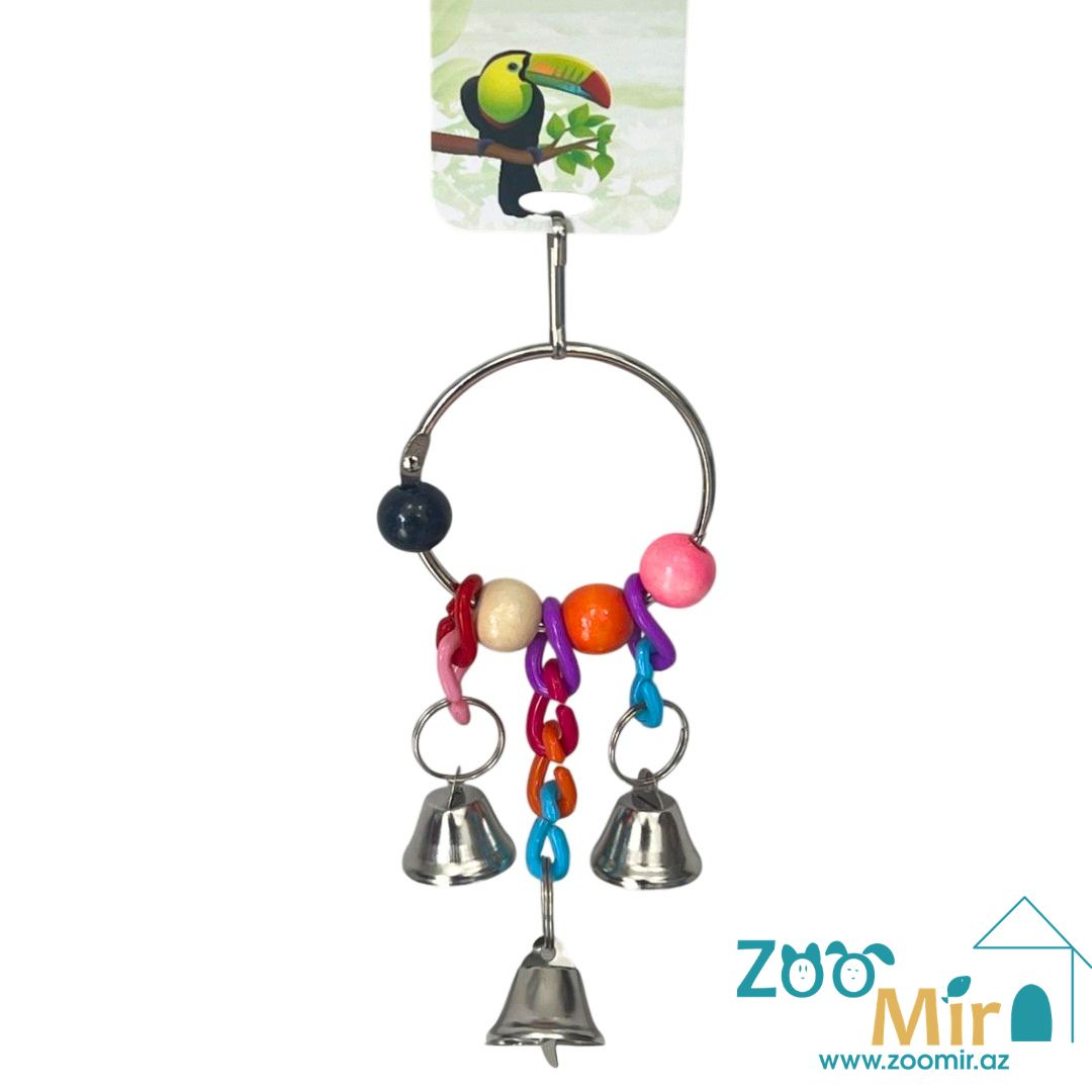 Игрушка для птиц, для мелких и средних, попугаев, 16 х 6.5 см