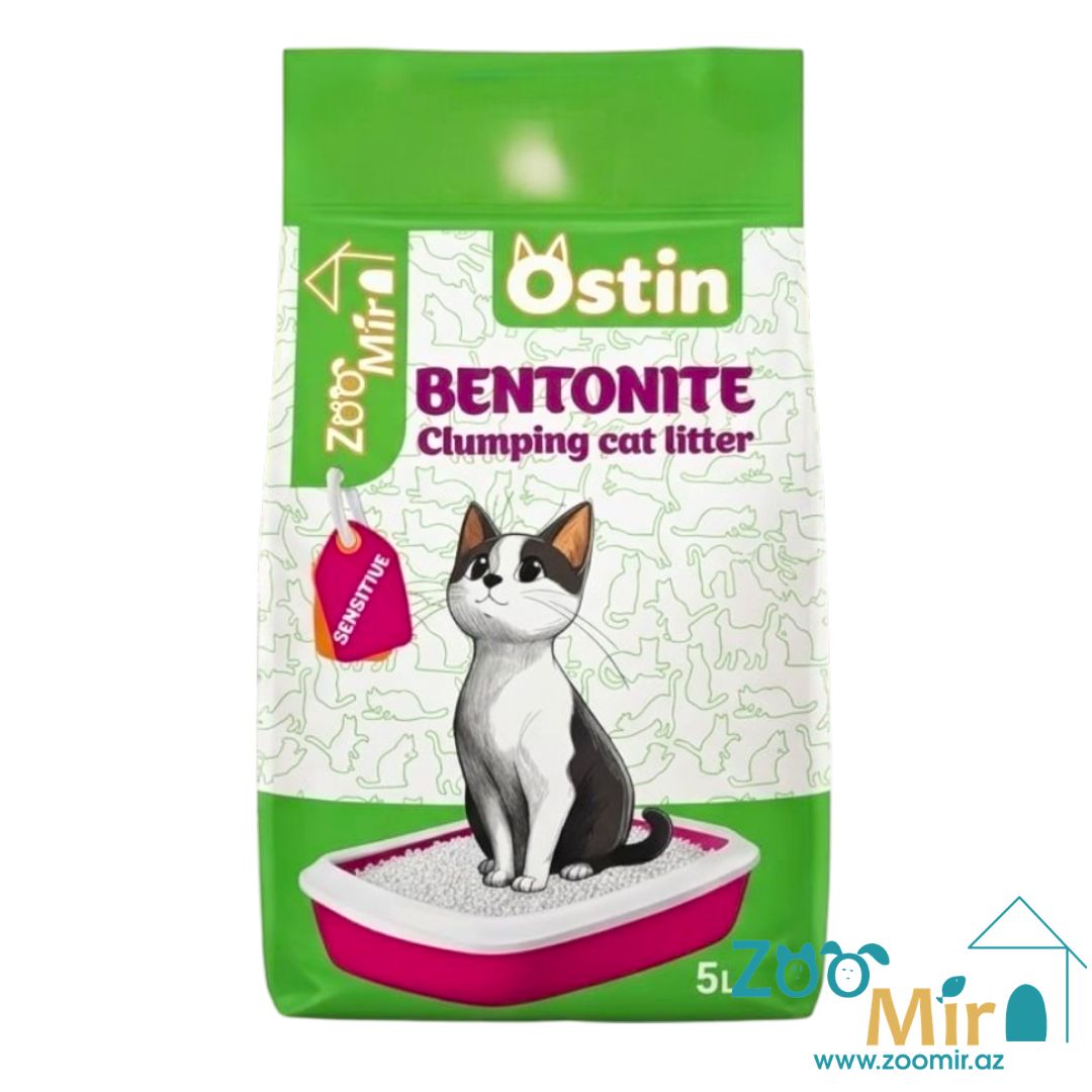 Ostin, натуральный комкающийся наполнитель, для кошек, 5 л